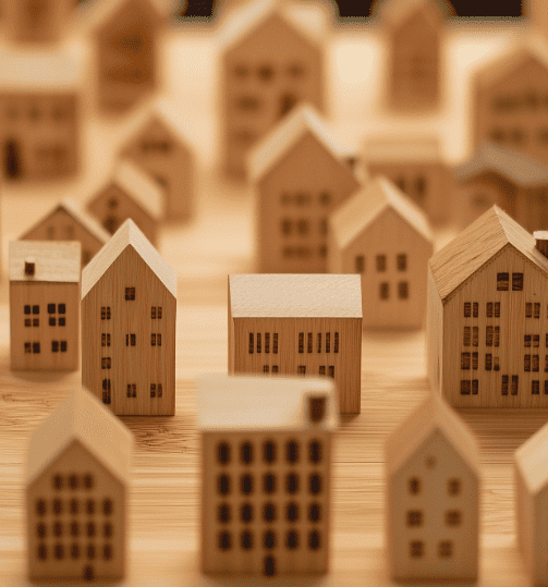 casas de distintas configuraciones y modelos